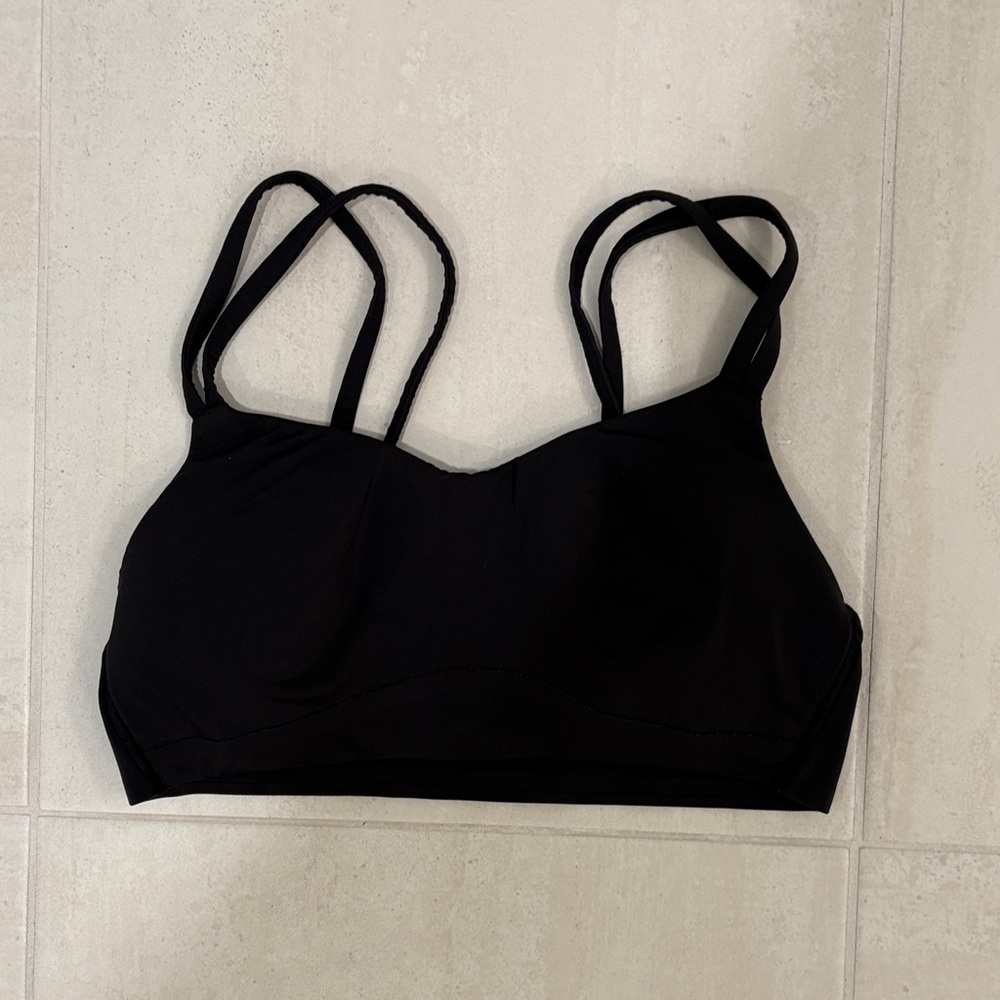 Elegant Black Strappy Bralette